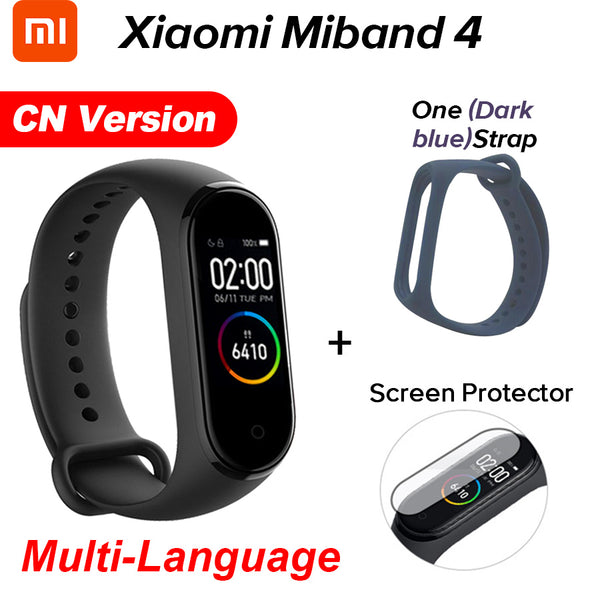 In Stock Original Xiaomi Mi Band 4 Smart Miband 4 Color Screen Bracelet Heart Rate Fitness Tracker Bluetooth5.0 Waterproof Band4