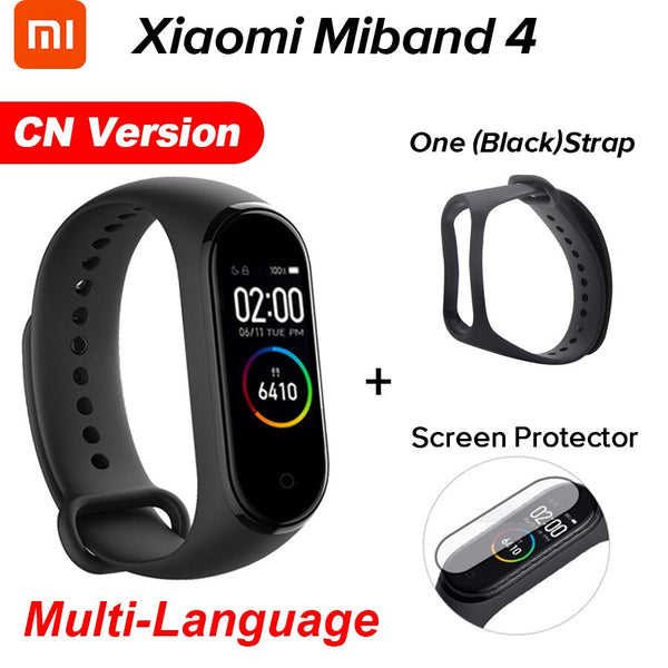 In Stock Original Xiaomi Mi Band 4 Smart Miband 4 Color Screen Bracelet Heart Rate Fitness Tracker Bluetooth5.0 Waterproof Band4