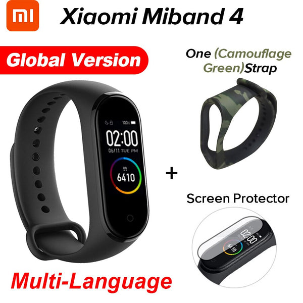 In Stock Original Xiaomi Mi Band 4 Smart Miband 4 Color Screen Bracelet Heart Rate Fitness Tracker Bluetooth5.0 Waterproof Band4