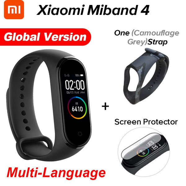 In Stock Original Xiaomi Mi Band 4 Smart Miband 4 Color Screen Bracelet Heart Rate Fitness Tracker Bluetooth5.0 Waterproof Band4