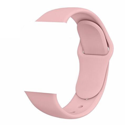 Soft Silicone Sport Band For Apple Watch Series 5 4 3 2 1 42mm 38mm 40mm 44mm Wrist Bracelet Strap For iWatch