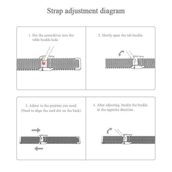 Strap For Xiaomi Mi Band 3 4 Wrist Metal Bracelet Screwless Stainless Steel for Xiaomi Mi Band 4 3 Strap Wristbands Pulseira