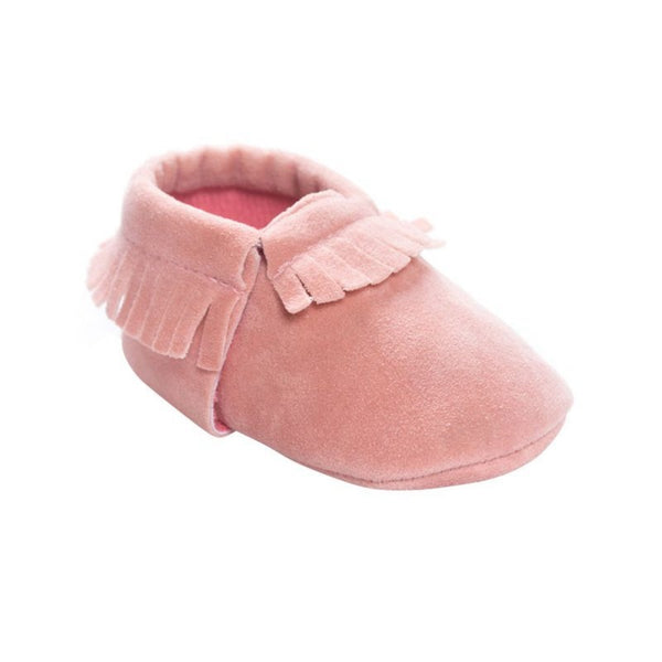 Newborn Toddler Infant Boys Girls Tassel Shoes Toddler Soft Sole Coral Velvet Baby Moccasins Shoes Baby Crib Shoes PU