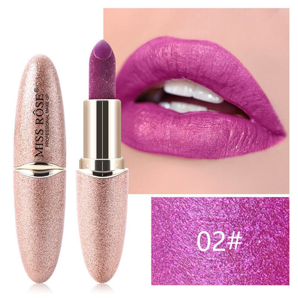 New MISS ROSE Lipstick Matte Waterproof Velvet Lip Stick 18 Colors Sexy Red Brown Pigments Makeup Matte Lipsticks Beauty Lips