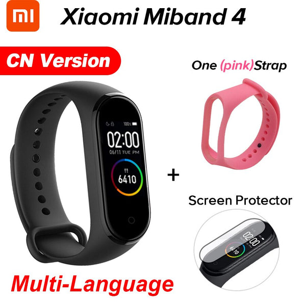 In Stock Original Xiaomi Mi Band 4 Smart Miband 4 Color Screen Bracelet Heart Rate Fitness Tracker Bluetooth5.0 Waterproof Band4