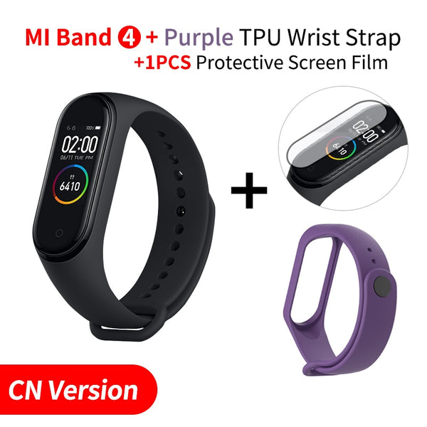 In Stock Original Xiaomi Mi Band 4 Smart Miband 3 Color Screen Bracelet Heart Rate Fitness Tracker Bluetooth5.0 Waterproof Band4