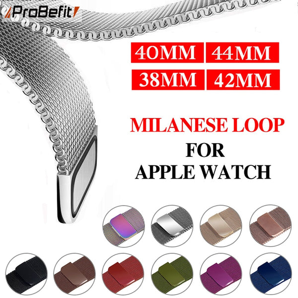 Milanese Loop Bracelet Stainless Steel band For Apple Watch series 1/2/3 42mm 38mm Bracelet strap for iwatch 4 5 40mm 44mm