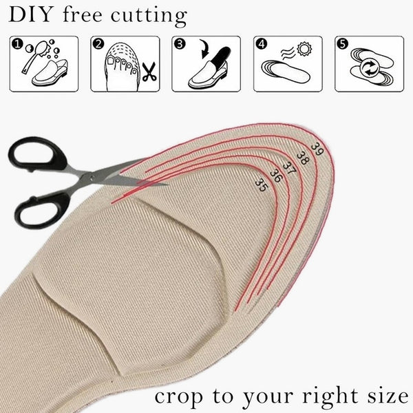 1 Pair Women Insole Pad Breathable Anti-slip Inserts High Heel Insert Pad Foot Heel Protector Shoes Accessories