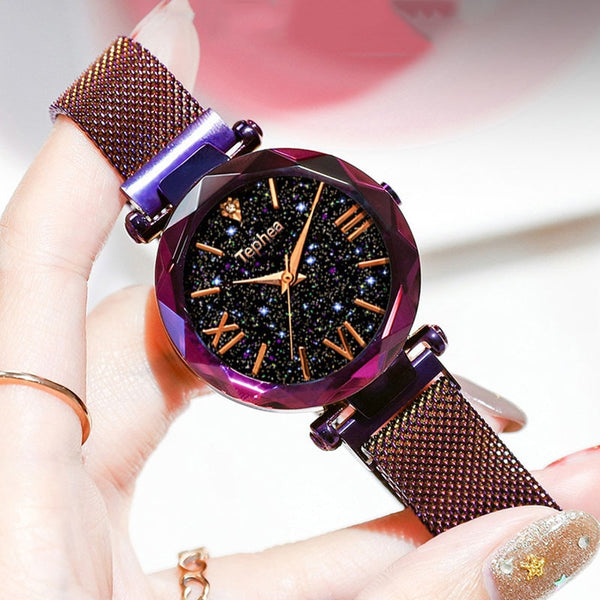 Luxury Women Watches Magnetic Starry Sky Female Clock Quartz Wristwatch Fashion Ladies Wrist Watch reloj mujer relogio feminino