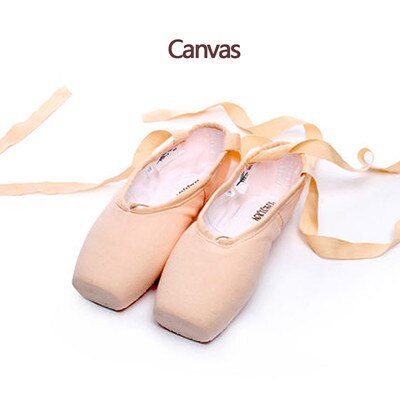 Flower' Secret Pointe Satin Upper With Ribbon Girls Women's Pink Professional Ballet Shoes Dancing Shoes With  Toe Pads