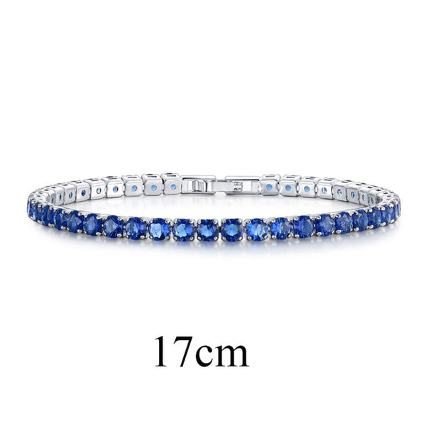 UMODE Fashion Charm Tennis Bracelets For Women Men Colorful Zirconia Jewelry Box Chain Braclets Gifts Pulseira Feminina AUB0097