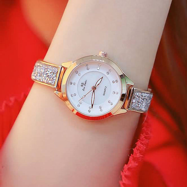 2018 Newest Fashion High Quality Fritillaria Dial Ladies Women Watches Waterproof Diamond Luxury Watch Women Quartz