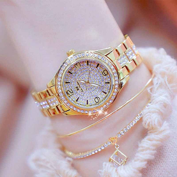 Relogios Femininos 2019 Luxury Women Watches Diamond Brand Elegant Dress Quartz Watches Ladies Rhinestone Wristwatches