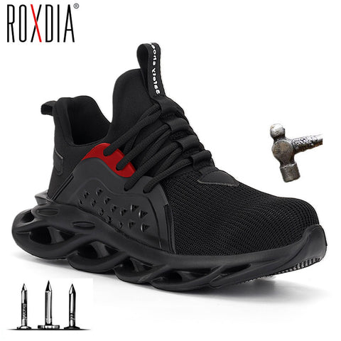 2019 new steel toe cap men safety shoes work sneakers women boots plus size 36-48 breathable outdoor shoe ROXDIA brand RXM164