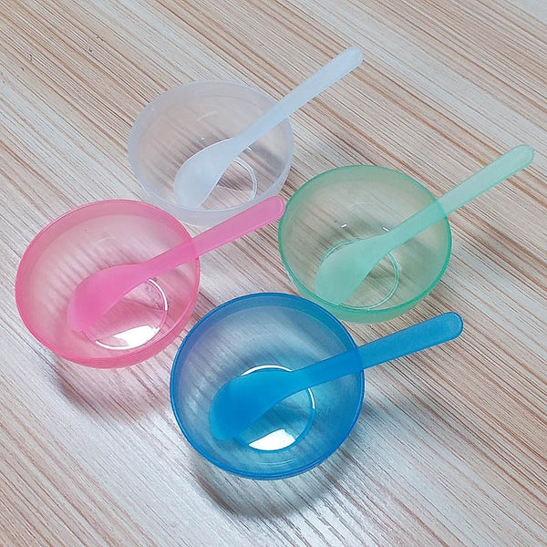 2 sets of plastic transparent mask bowl