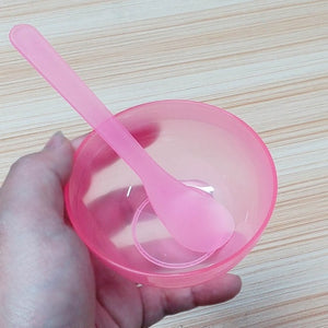 2 sets of plastic transparent mask bowl