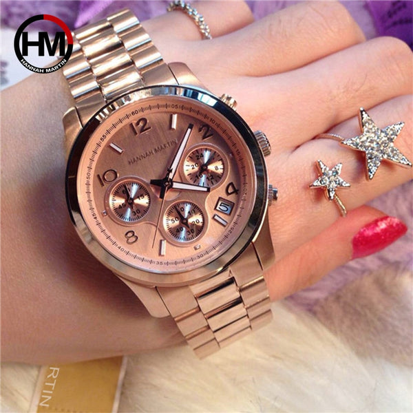 2018 Classic Women Rose Gold Top Brand Luxury Laides