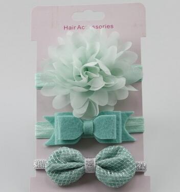 3Pcs Baby Elastic flower headband Headbands