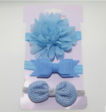 3Pcs Baby Elastic flower headband Headbands