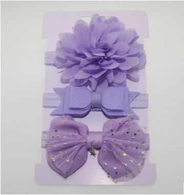 3Pcs Baby Elastic flower headband Headbands