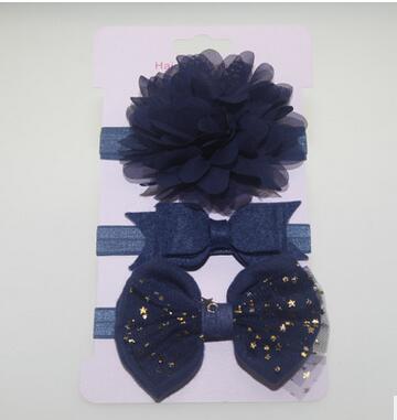 3Pcs Baby Elastic flower headband Headbands