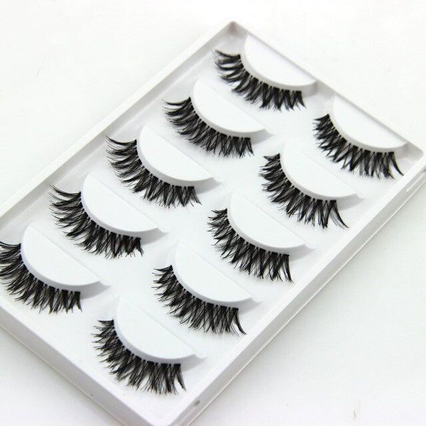 5 Pair Crisscross False Eyelashes Natural Lashes