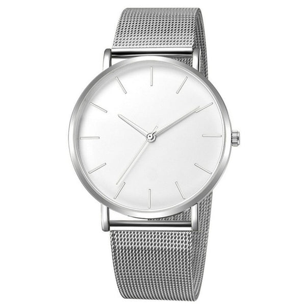 Simplicity Modern Quartz Watch Women Mesh Stainless Steel Bracelet High Quality Casual Wrist Watch for Woman Montre Femme D20